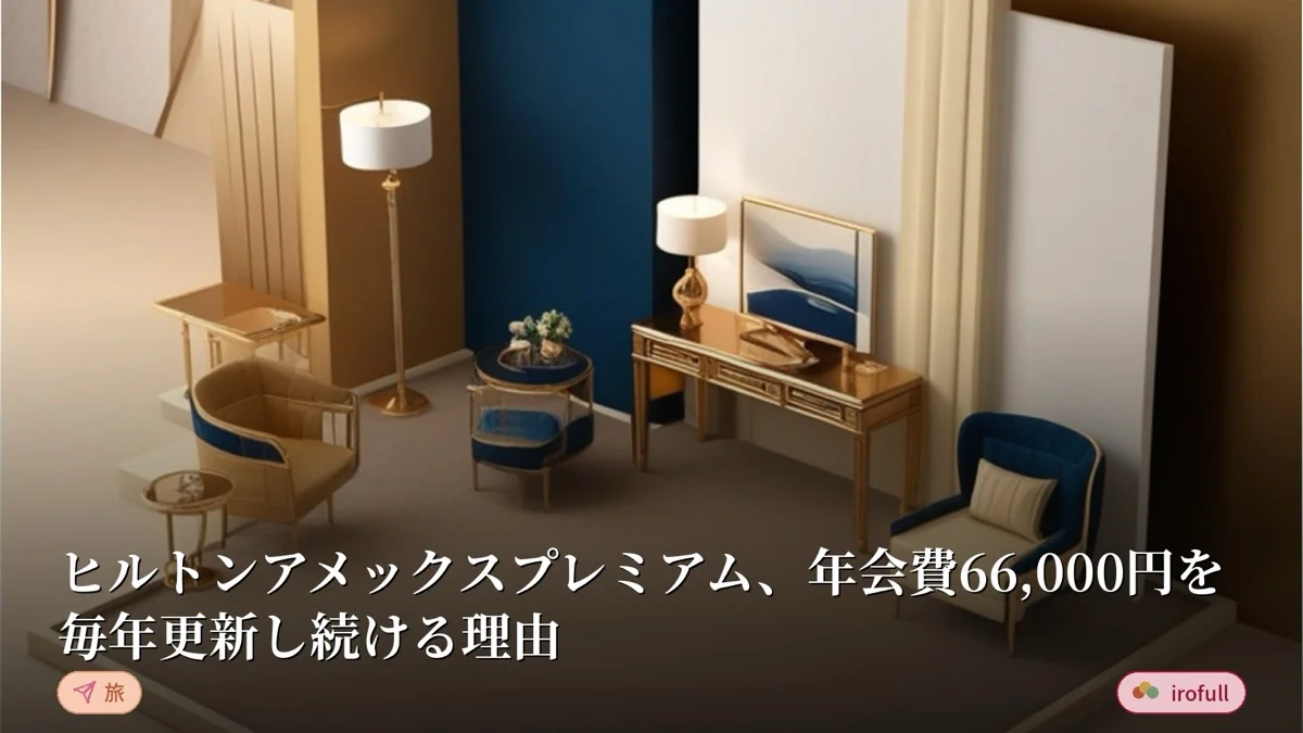 ヒルトンアメックスプレミアム、年会費66,000円を毎年更新し続ける理由