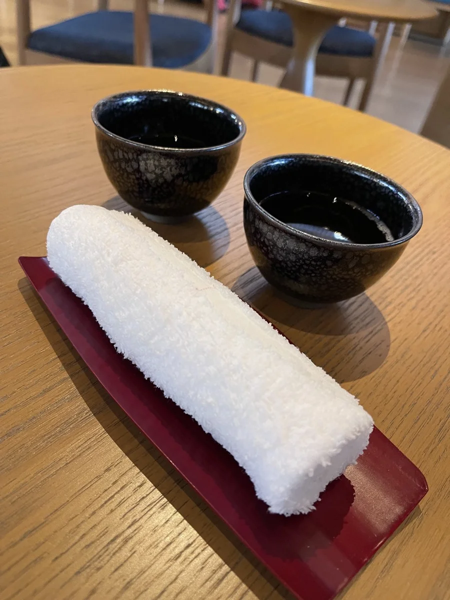 チェックイン時のお茶サービス